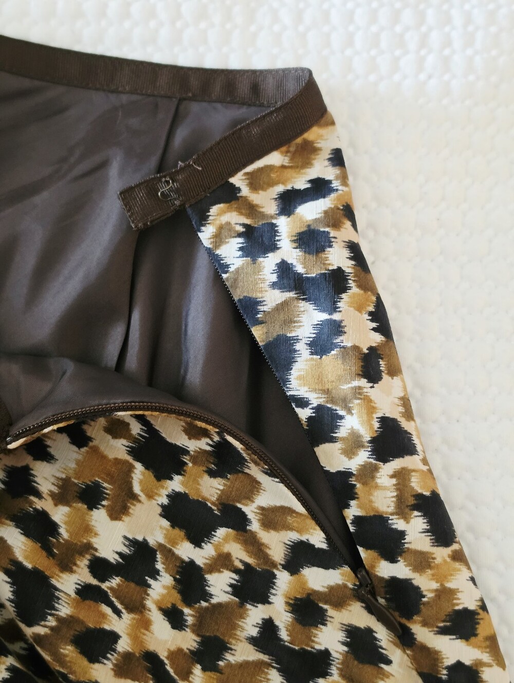 Talbots Leopard Print Midi Skirt - Picture 5 of 8